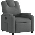 Fauteuil inclinable gris fonc tissu - vidaxl