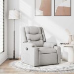 Fauteuil inclinable gris nuage tissu vidaxl