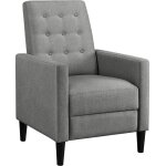 Yaheetech - fauteuil inclinable de relaxation petit canap fauteuil convertible avec pieds 1 place en ...