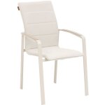 Fauteuil repas ext�rieur diese ivoire / argile hesp�ride