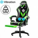 Fauteuil de jeu / de bureau avec repose - pieds, fonction massage, hauteur r�glable, supporte jusqu'� ...