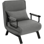 Woltu - fauteuil lit 1 place convertible canap lit convertible 3 en 1, fauteuil salon avec dossier rglable ...