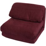 Fauteuil - lit hwc - e68, canap� - lit fauteuil fonctionnel fauteuil pliant fauteuil relax, tissu / textile ...