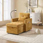 Fauteuil - lit moderne fauteuil relax avec rangement, support de t�l�phone canap� 1 place pour salon ...