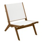 Miliboo - fauteuil lounge de jardin en bois massif malibu