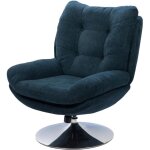 Amadeus - fauteuil magnum bleu chrome