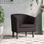 Torana - fauteuil marron similicuir