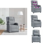 Fauteuil de massage gris clair tissu - fauteuil massant - fauteuil relaxant - fauteuil inclinable - chaise ... Fauteuil de massage gris clair tissu - fauteuil massant - fauteuil relaxant - fauteuil inclinable - chaise ...