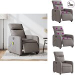 Fauteuil de massage inclinable électrique taupe tissu - fauteuil inclinable - fauteuil massant - relaxation ... Fauteuil de massage inclinable électrique taupe tissu - fauteuil inclinable - fauteuil massant - relaxation ...