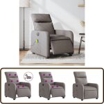 Fauteuil de massage inclinable électrique taupe tissu - fauteuil inclinable - fauteuil massant - relaxation ... Fauteuil de massage inclinable électrique taupe tissu - fauteuil inclinable - fauteuil massant - relaxation ...