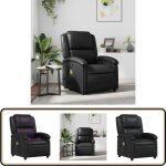 Fauteuil de massage inclinable noir similicuir - fauteuil relax - fauteuil inclinable - fauteuil massant ... Fauteuil de massage inclinable noir similicuir - fauteuil relax - fauteuil inclinable - fauteuil massant ...
