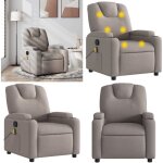Vidaxl - fauteuil de massage inclinable taupe tissu - fauteuil relaxant - fauteuil massant - chaise inclinable ... Vidaxl - fauteuil de massage inclinable taupe tissu - fauteuil relaxant - fauteuil massant - chaise inclinable ...