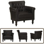 Fauteuil noir cuir de ch�vre v�ritable - fauteuil noir - fauteuil cuir - fauteuil design - chaise lounge ...