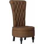 Fauteuil � pantoufle marron 56, 5 x 70 x 110 cm simili daim vidaxl