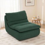 Fauteuil paresseux chauffeuse 1 place en mousse monobloc ultra haute densit�, support 200 kg pour confort ...