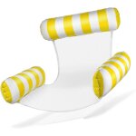 Fauteuil piscine gonflable avec dossier & accoudoirs, confort optimal pour d�tente