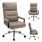 Fauteuil pivotant en tissu sego - marron