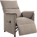 Fauteuil relax �lectrique - homcom - fonction m�moire, repose - pieds r�tractable, t�l�commande - marron ...