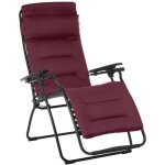 Lafuma mobilier - fauteuil relax jardin - chaise longue matelass zro gravit - futura - aircomfort ...