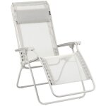 Lafuma mobilier - fauteuil relax jardin - chaise longue zro gravit - rclip - batyline iso - beige ...