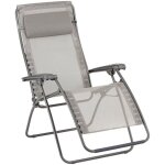 Lafuma mobilier - fauteuil relax jardin - chaise longue zro gravit - rsxa clip - batyline iso - marron ...