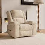 Fauteuil relax, fauteuil de massage �lectrique - 8 modes de massage, chauffage, poches de rangement lat�rales, ...