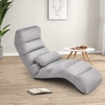 Design in - fauteuil relax pliable réglable 5 positions faux daim salon bureau gris cw58265 Design in - fauteuil relax pliable réglable 5 positions faux daim salon bureau gris cw58265