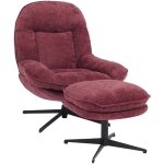 Fauteuil relax avec repose - pieds hhg - 704, fauteuil tv suspension nosag, pivotant m�tal tissu / textile ...