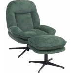 Fauteuil relax avec repose - pieds hhg - 704, fauteuil tv � suspension nosag, pivotant m�tal tissu / ...