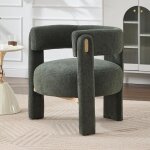 Wahson office chairs ? fauteuil relax en chenille vert ? confort optimal avec coussin �pais 22 cm ? pieds ...