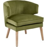 Wahson office chairs - fauteuil relax, fauteuil salon moderne, chaise rembourr�e en velours avec pieds ...