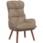 Fauteuil relaxant cappuccino 69 x 74 x 93 cm faux cuir vidaxl