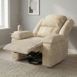 Fauteuil de relaxation �lectrique, fauteuil de massage �lectrique releveur, 102x93x106cm, 8 points de ...