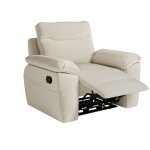 Loungitude - fauteuil de relaxation manuel ross en tissu - beige