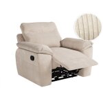 Loungitude - fauteuil de relaxation manuel ross en velours ctel - beige