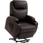 Fauteuil releveur �lectrique - homcom - repose - pied, dossier inclinable, port usb et porte - gobelets ...