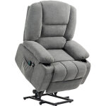 Fauteuil releveur �lectrique massant chauffant inclinable - repose - pied int�gr�, 2 t�l�commandes - ...