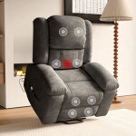 Fauteuil releveur �lectrique, fauteuil massant relaxation avec fonction massage et chaleur, aide � la ...