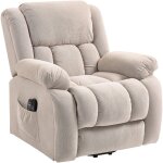 Homcom - fauteuil releveur massant chauffant grand confort - inclinable, repose - pieds r�tractable - ...