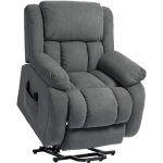 Homcom - fauteuil releveur massant chauffant grand confort - inclinable, repose - pieds rtractable - ...