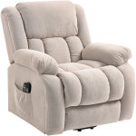 Fauteuil releveur massant inclinable eleonora beige