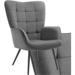 Tectake - fauteuil hygge rembourr, ergonomique, charge maximale 150 kg -