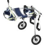 Mophorn - fauteuil roulant pour chien  2 roues pour pattes arrire, chariot lger et rglable pour animaux ...