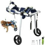 Fauteuil roulant pour chien 2 roues pour pattes arrieres, fauteuil roulant pour animaux de compagnie ...