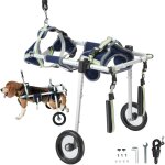 Fauteuil roulant pour chien 2 roues pour pattes arrieres, fauteuil roulant pour animaux de compagnie ...