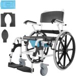 Mophorn - fauteuil roulant de douche, chaise de bain roulante en alliage d'aluminium de 17, 5 pouces ... Mophorn - fauteuil roulant de douche, chaise de bain roulante en alliage d'aluminium de 17, 5 pouces ...