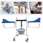 Fauteuil roulant hydraulique pour patients - chaise de transfert et de transport - si�ge de douche portable ...