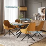 Fauteuil de salon eleganza, jaune, lot de 2, vicco