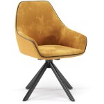 Fauteuil de salon eleganza, jaune, 60x89cm, vicco