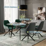 Fauteuil de salon eleganza, vert, lot de 2, vicco